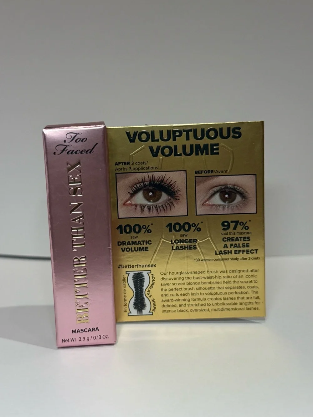 Too Faced Better Than Sex Mascara — Metallic Pink Tube
